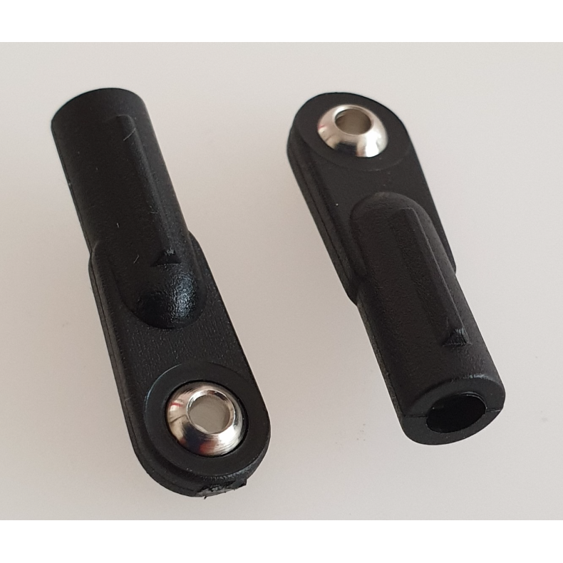 2 stk. kuglelink M3/L=22 mm/kugle  5 mm/kugle  2,1 mm