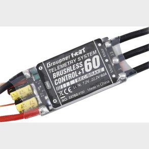BRUSHLESS CONTROL+ T 60 BEC G2 XT-60 RPM CONTROLLER WITH HOTT TELEMETRY