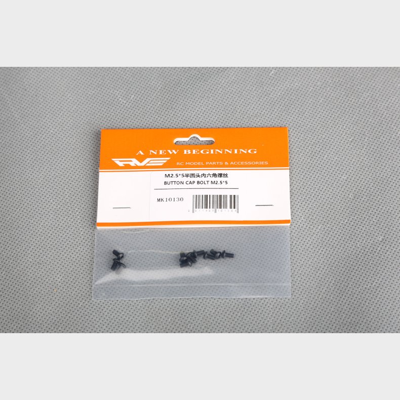 BUTTON CAP BOLT M2.5*5 (10 stk) MK10130