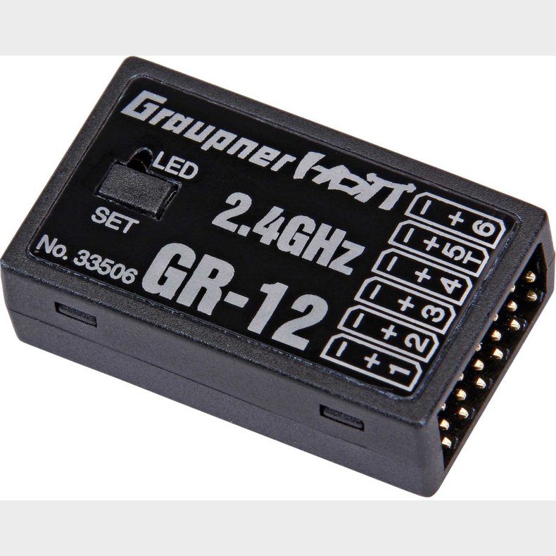 GR-12 2.4GHZ HOTT 6K RECEIVER