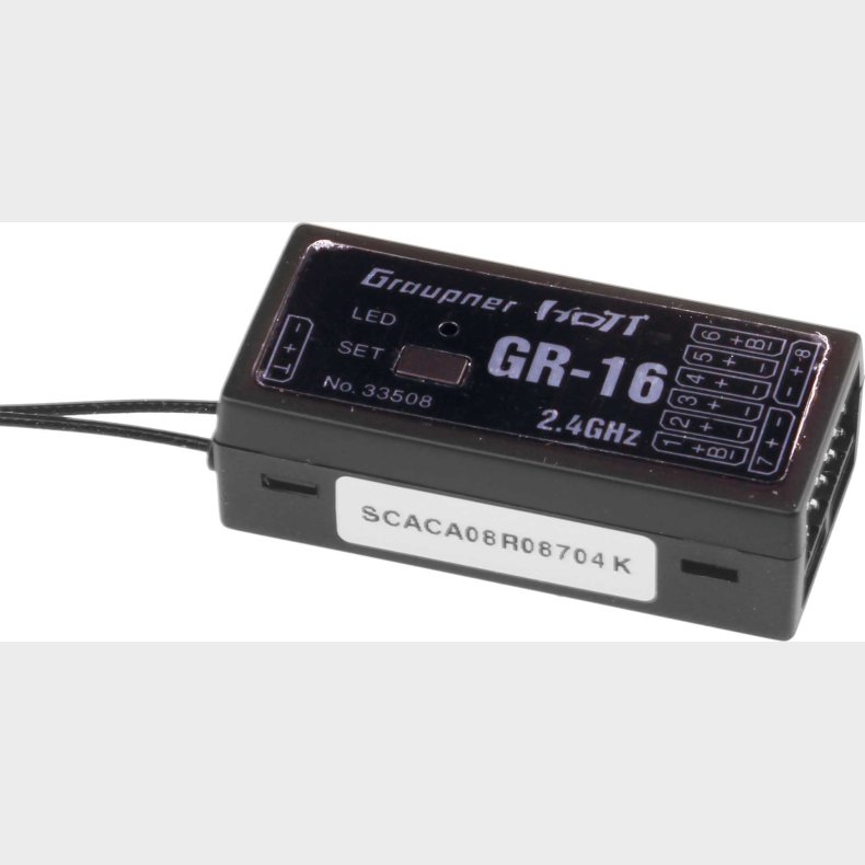 GR-16 2.4GHZ HOTT 8K RECEIVER