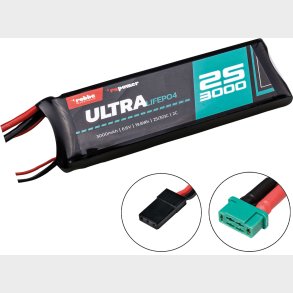 Robbe Modellsport RO-POWER ULTRA LIFEPO4 3000MAH 6.6V 25C 25(30)C 2S LIFEPO4 battery MPX/JR/XH conne