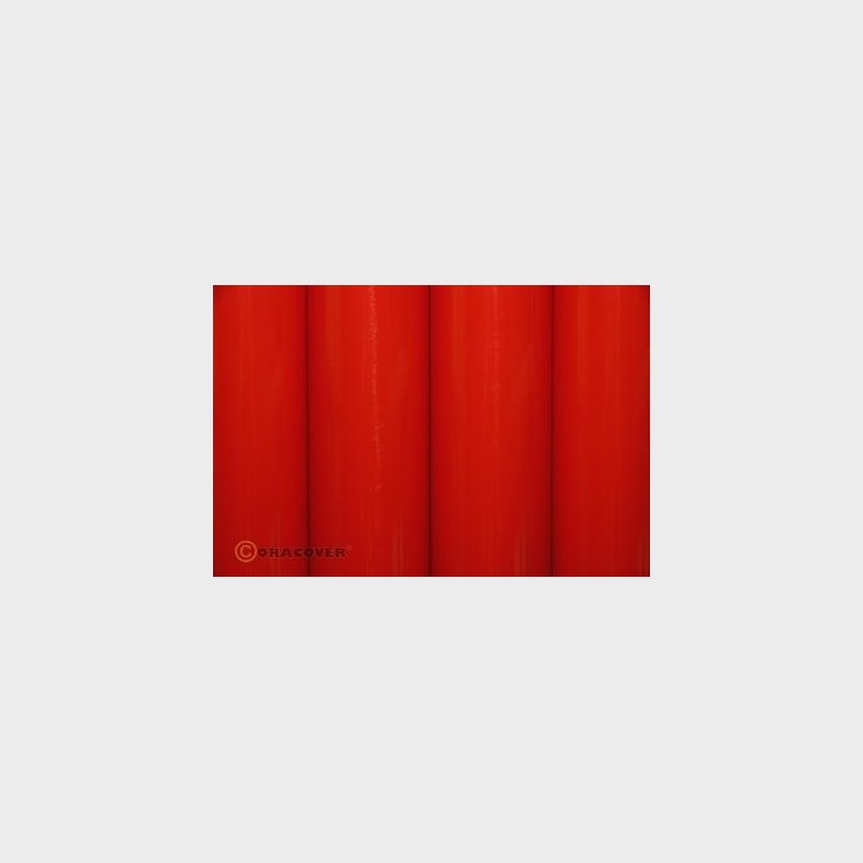 ORACOVER BRIGHT RED -  iron-on film - width: 60 cm - length: 2 m