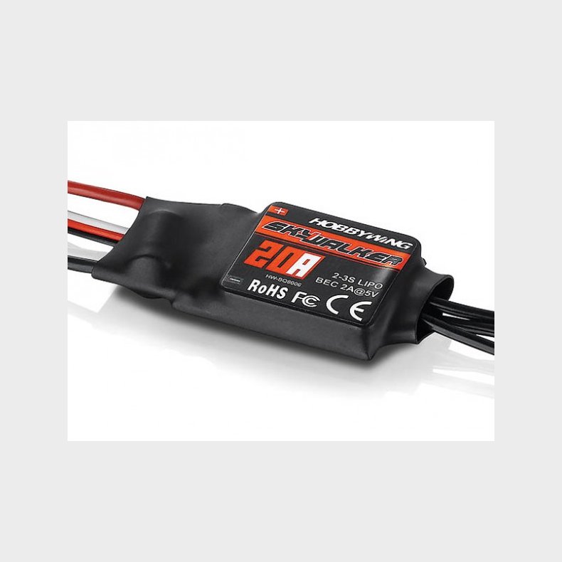 Skywalker 20A ESC for 300g 3D, 600g 2-3s, 2A BEC