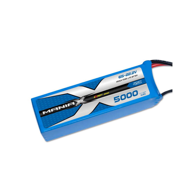 ManiaX LiPo 6S 5000mAh 22.2V eXpert 45C