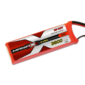 ManiaX LiFePO4 3S 3800mAh 9,9V RX 25C