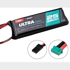 Robbe Modellsport RO-POWER ULTRA LIFEPO4 3800MAH 6.6V 25C 25(30)C 2S LIFEPO4 battery MPX/JR/XH conne