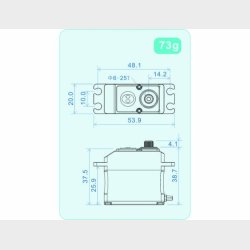 THETA RAZOR HELI SET 3x C1 / 1x T1 Black Brushless HV Servo with NFC