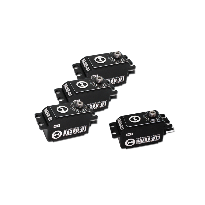 THETA RAZOR Low-Profile  HELI SET 3x D1 / 1x DT1 Brushless HV Servo with NFC