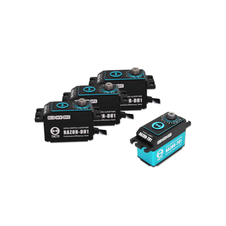 THETA RAZOR Low-Profile  HELI SET 3x DH1 / 1x TH1 Brushless HV Servo with NFC