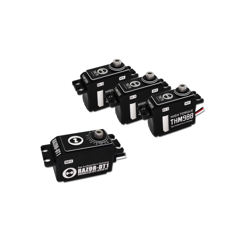 THETA HELI SET 3x THM988 / 1x RAZOR DT1 LP BLS HV Servo